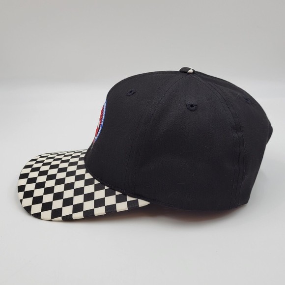 Gemutlichkeit 2000 German Car Embroidered Checkered Bill Snapback Trucker Hat - Picture 4 of 9